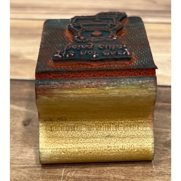 KIDSTAMPS NOT EASY BEING CUTE BEAR WOOD MOUNTED RUBBER STAMP BY SANDRA BOYNTON - Picture 5 of 7